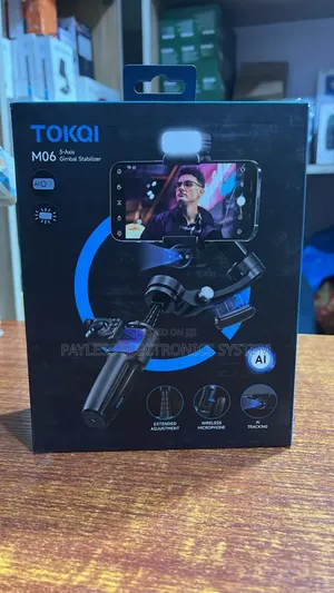 Tokqi M06 Ai Tracking Gimbal Anti-Shake Stabilizer Built-in Telescopic