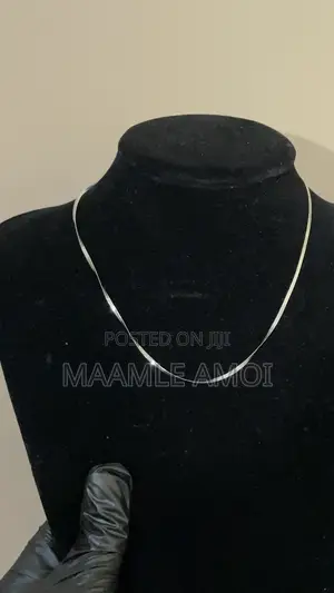 Plain Silver Necklace for Men