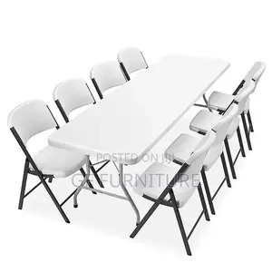 Folding Table and Chair Set(8chairs)