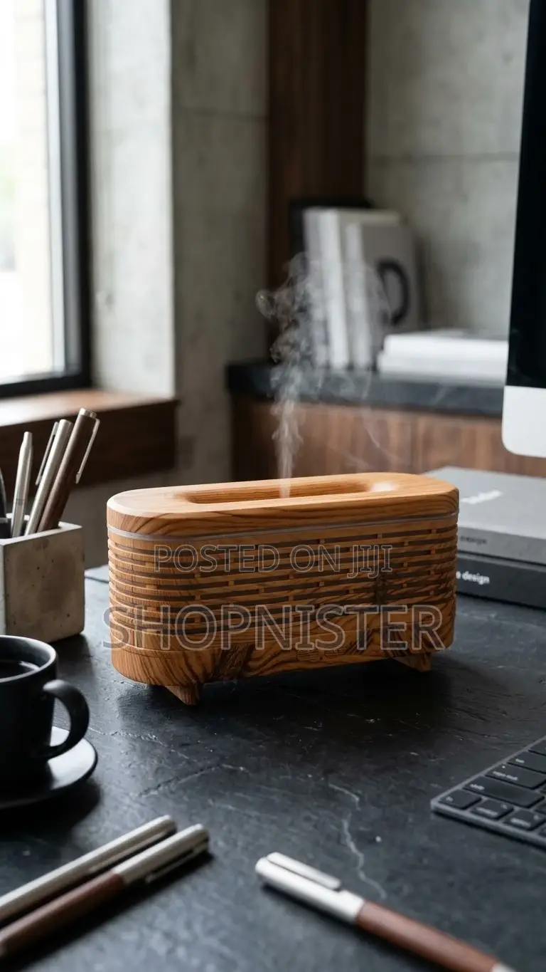 Luxury Wood-Finish Essential Oil Diffuser