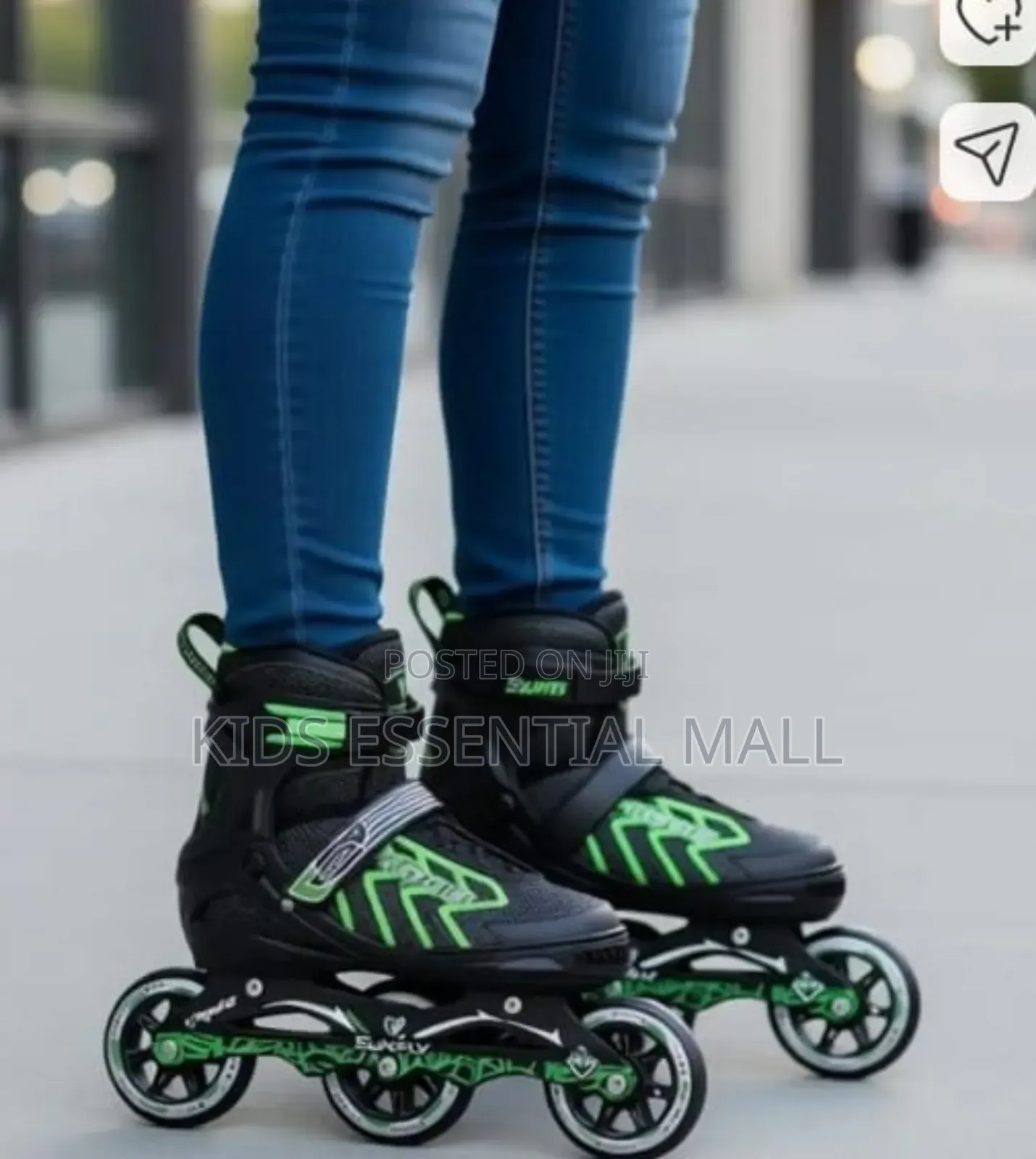 Surfly Inline Skate Shoe Green or ,Red Will Black