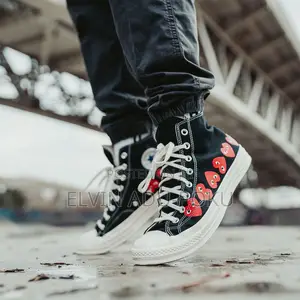 New Season Comme Des Garçons Play X Converse Chuck 70 Sneakers