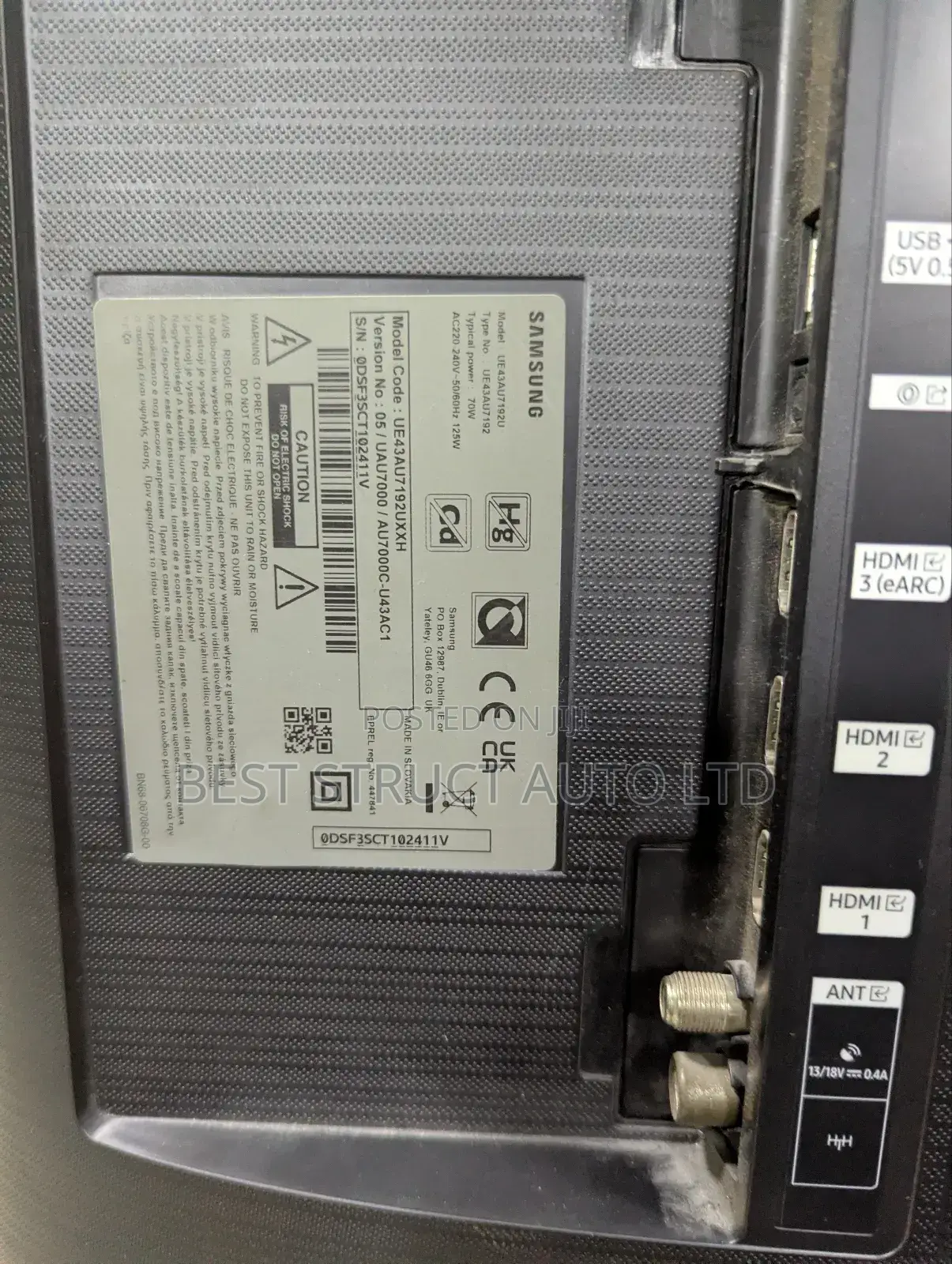 Slightly Used Samsung 43 Inches Smart Tv