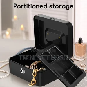 Portable Metal Cash Safe Lock Box