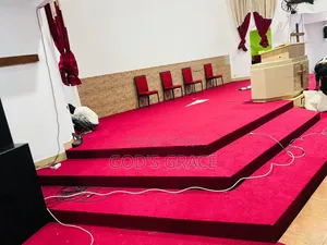Wine Heavy Woolen Carpet for Church and Offices