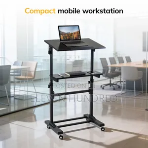 Mobile Lectern Stand Up Desk