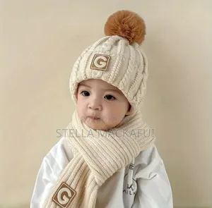 Winter Hats With Scarfs For Children