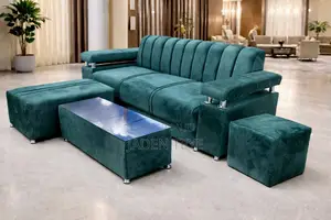 Gray Velvet Material 3 in One Set