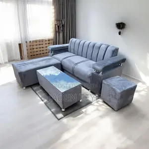 Gray Velvet Material 3 in One Set