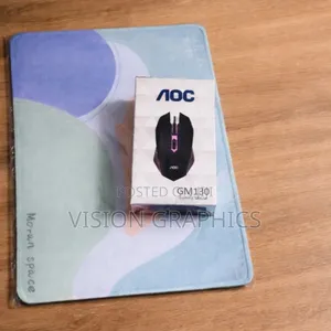 Aoc Gm130 Ergonomic Argb Gaming Mouse With Mouse Pad
