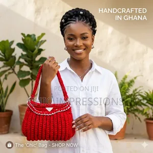 Crimson Crochet Bag