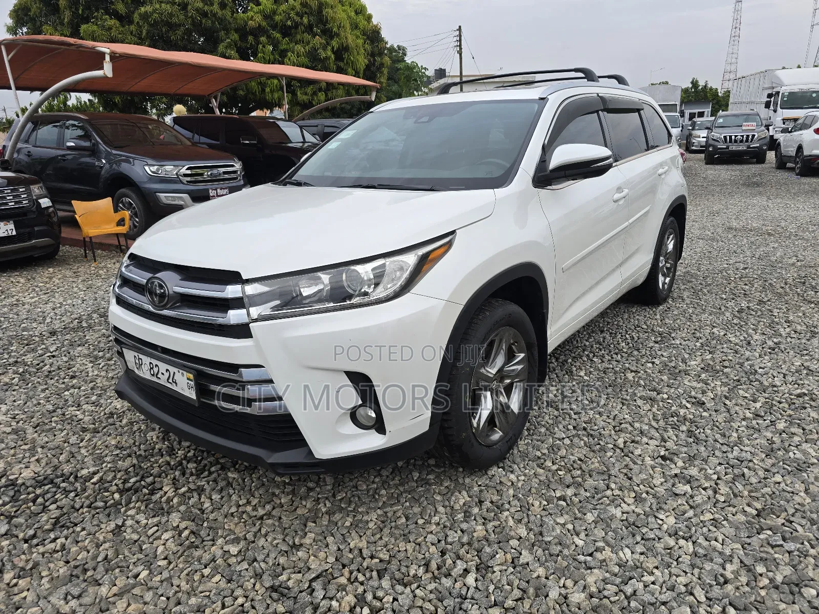 Toyota Highlander Limited 4x4 V6 (3.5L 6cyl 8A) 2017 White