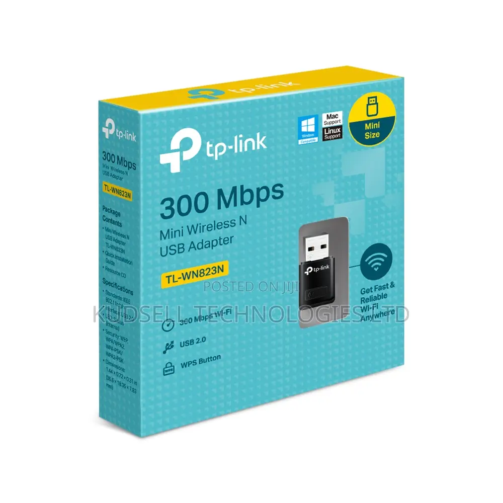 Tp Link Tl-Wn823n 300mbps Mini Wireless N Usb Adapter