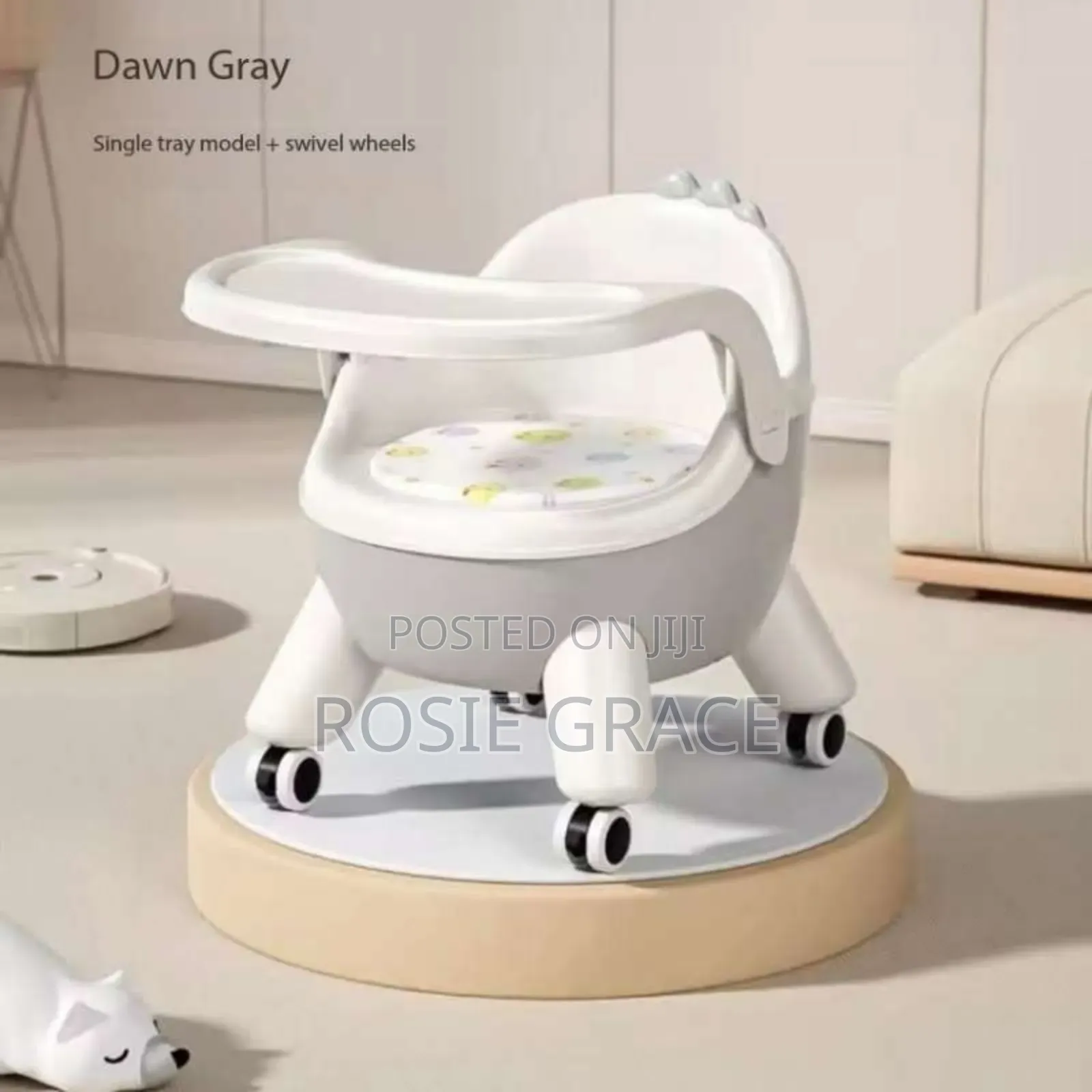 Short Legged Feeding Chair With Wheels