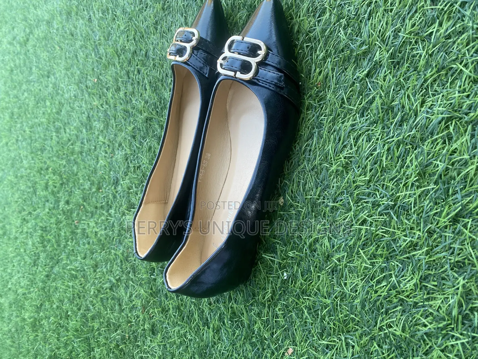 Midnight Elegance Pointed Flats (Black Edition)