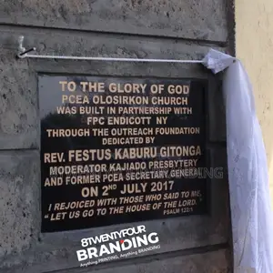 Commissioning Plaque