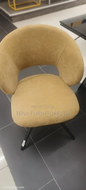 Dining Chair With Revolving (Yellow)