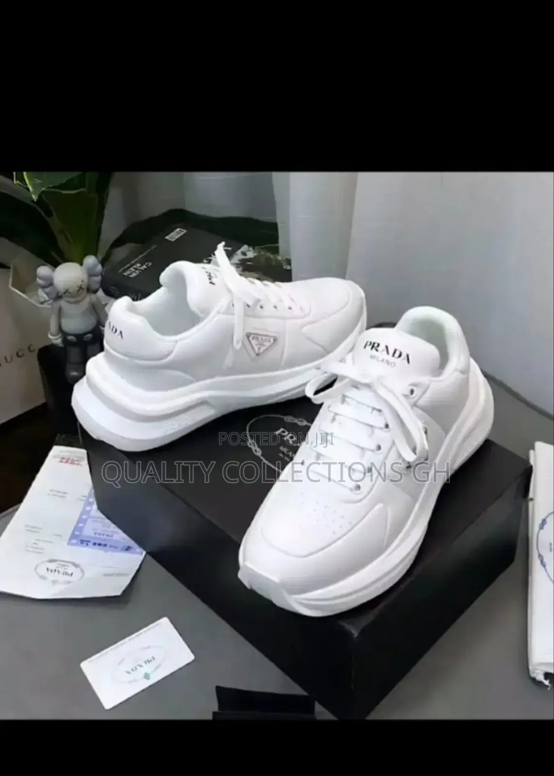 Authentic White Prada Sneaker