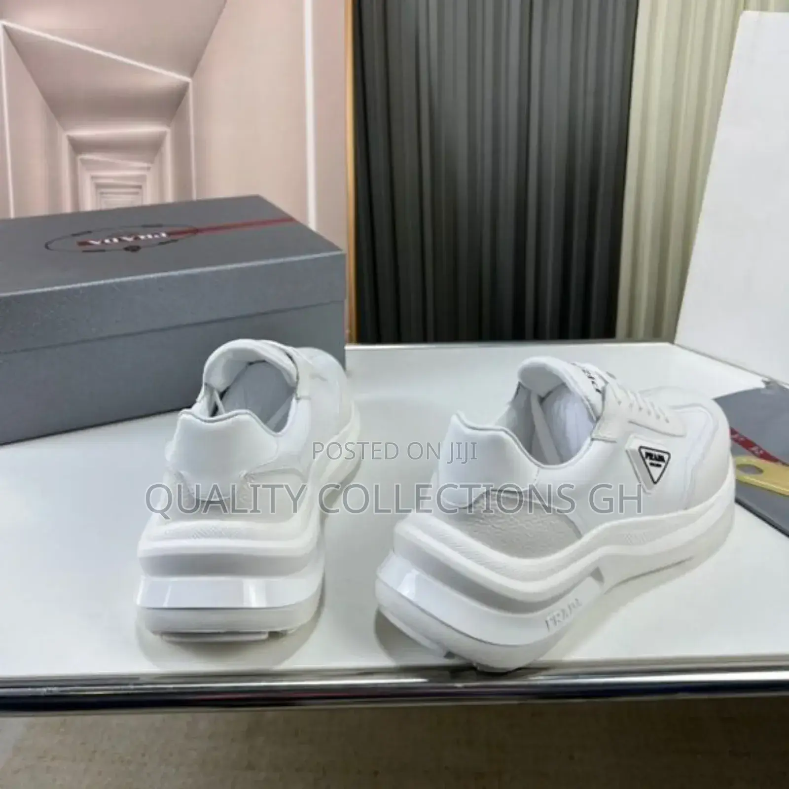 Authentic White Prada Sneaker