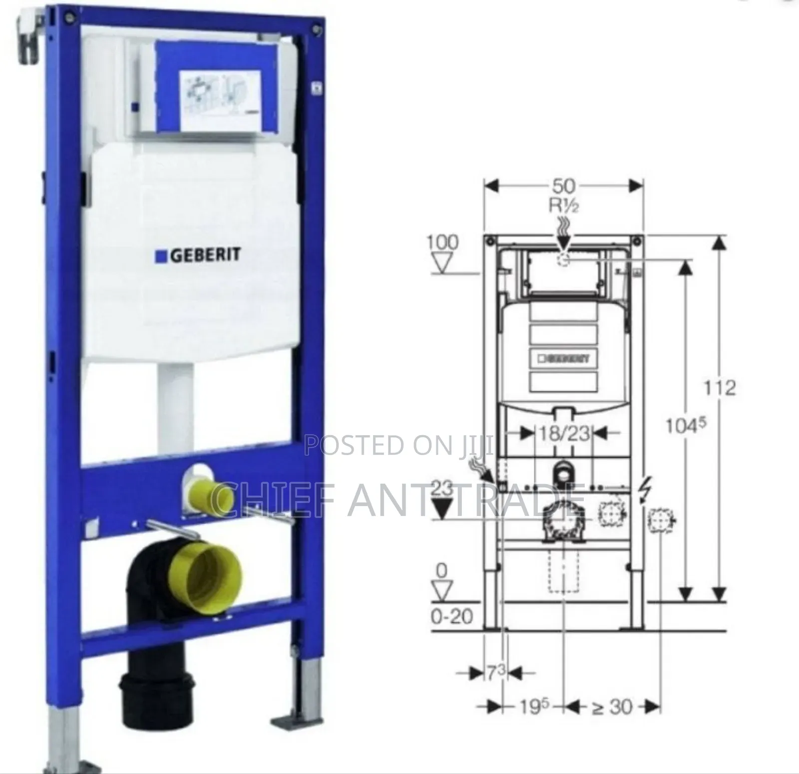 Concealed Wall Wc Toilet Tank Cistern 6628