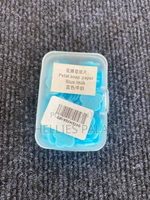 100pcs/Box Disposable Cute Mini Flower Shape Paper Soap