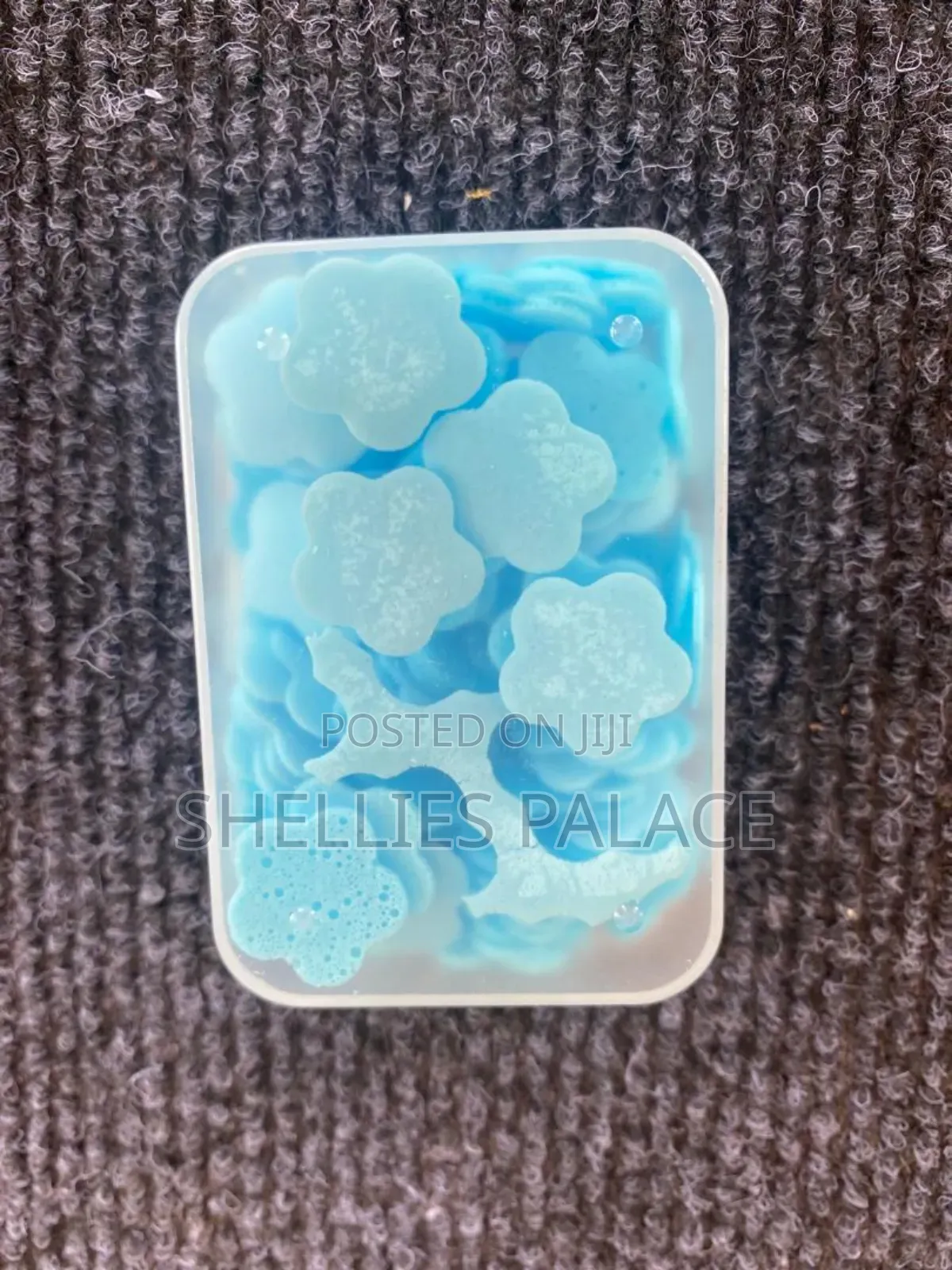 100pcs/Box Disposable Cute Mini Flower Shape Paper Soap