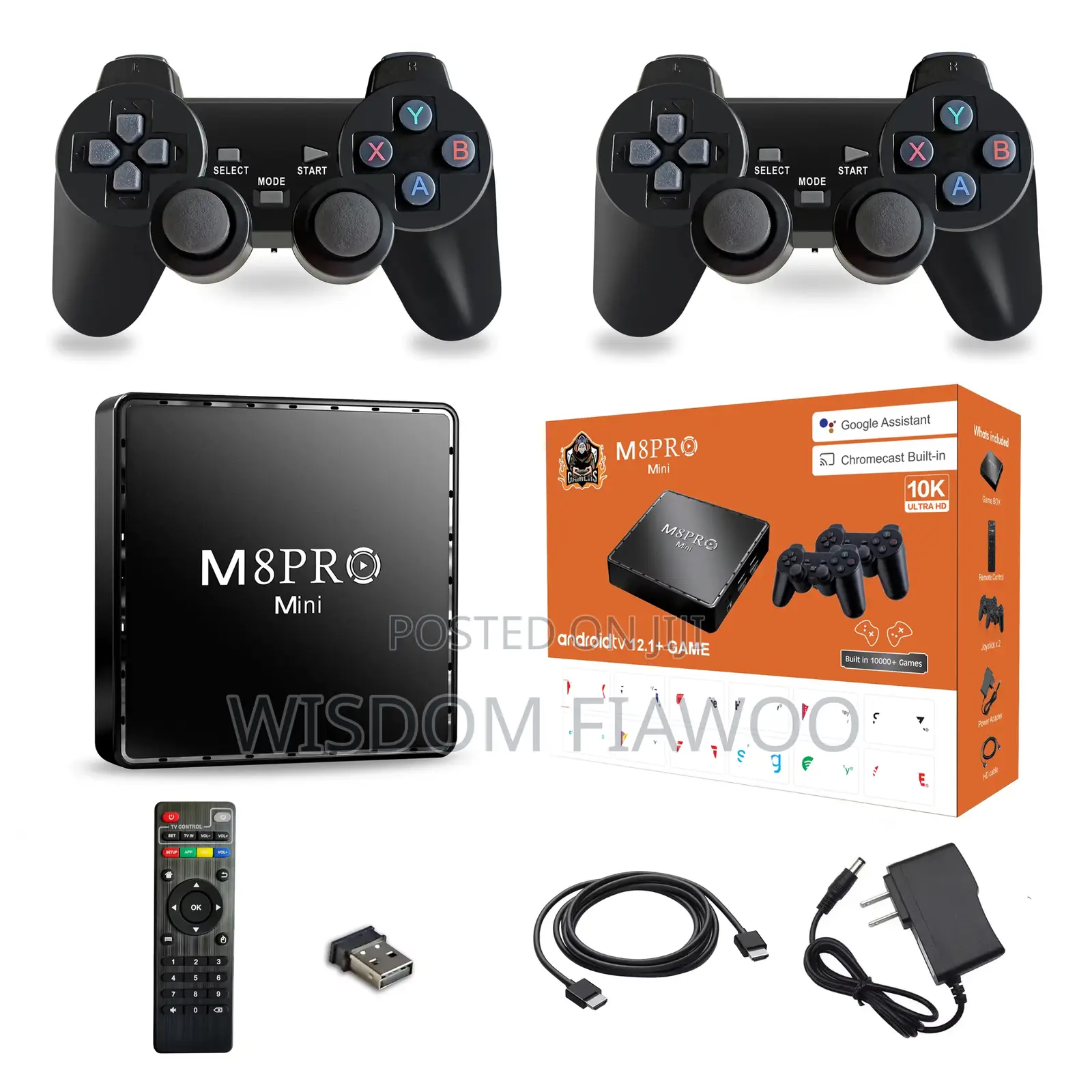 M8 Tv Stick With Game and Controllers
