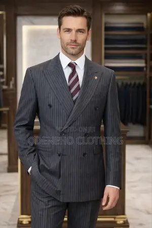 Luxury Pinstripes Double Breasted Suit