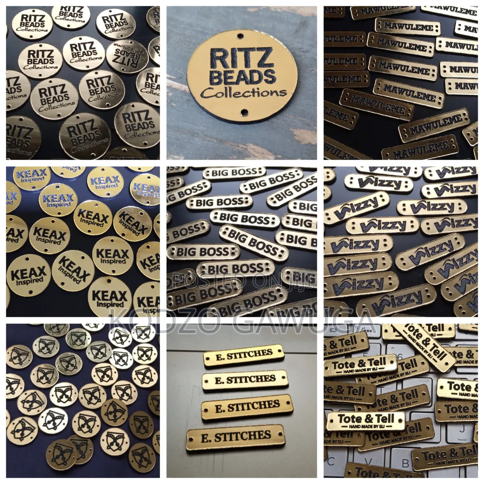 Labels or Tags for Your Kaftans and Crafts Etc