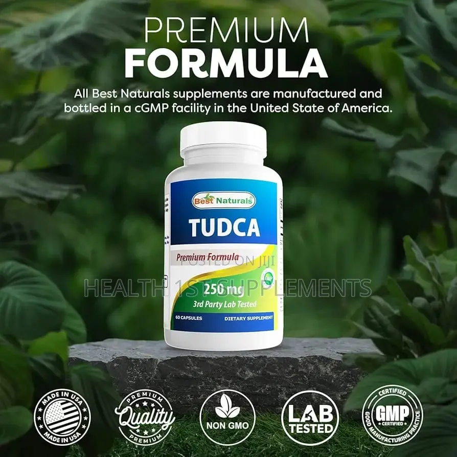 Tudca (250mg Per Cap), Liver Gall Bladder Kidney Gut Health, 60 Caps