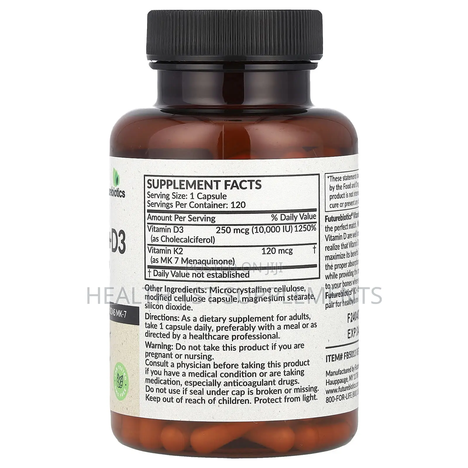 Vitamin D3 (10,000iu + 120mcg Per Capsule) Extra Strength, 120 Caps