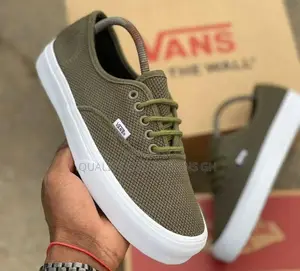 Vans White and Green