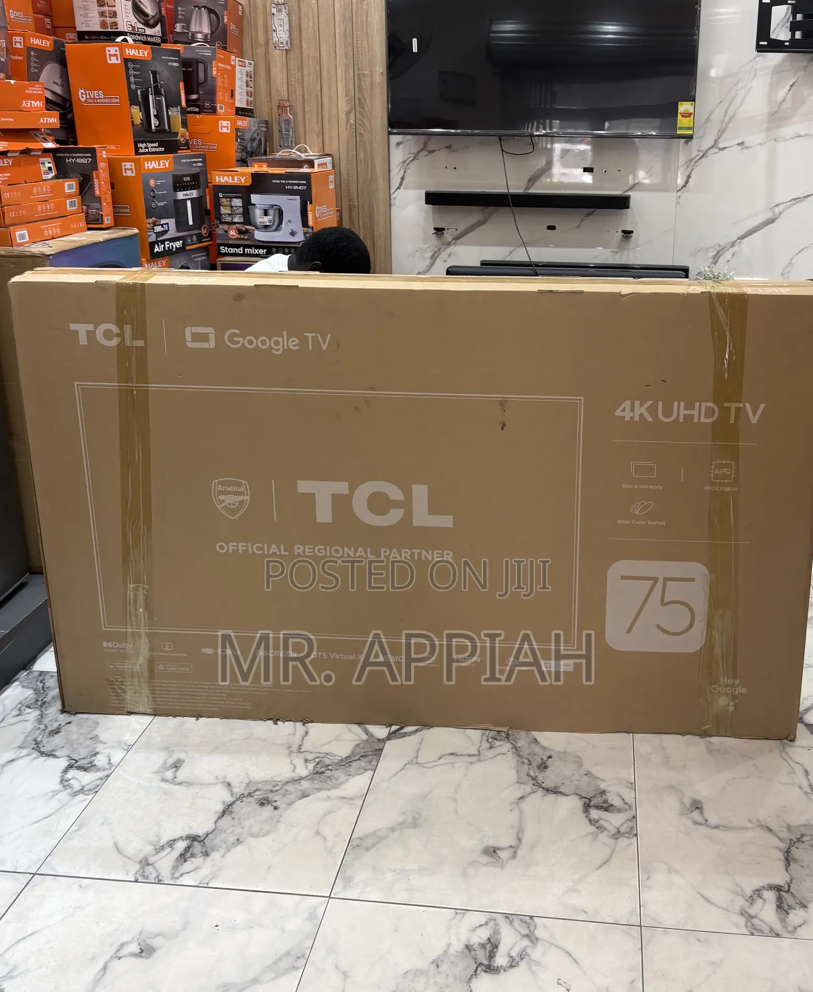 Order TCL 75 Inch Smart Screen Android Television(Black) 