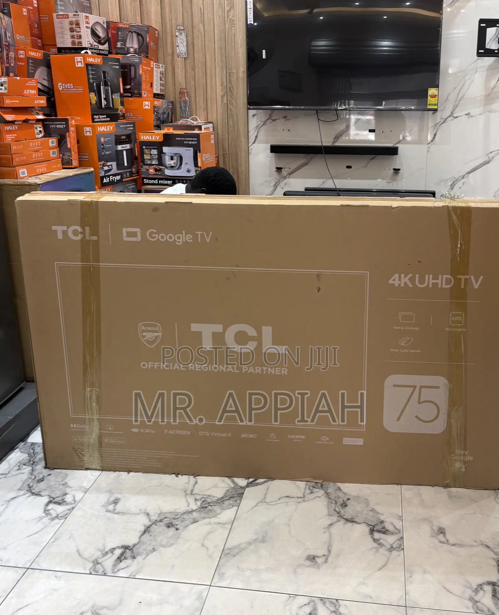 Get Unique TCL 75 Qled Smart Screen Television(Black)2026 Model