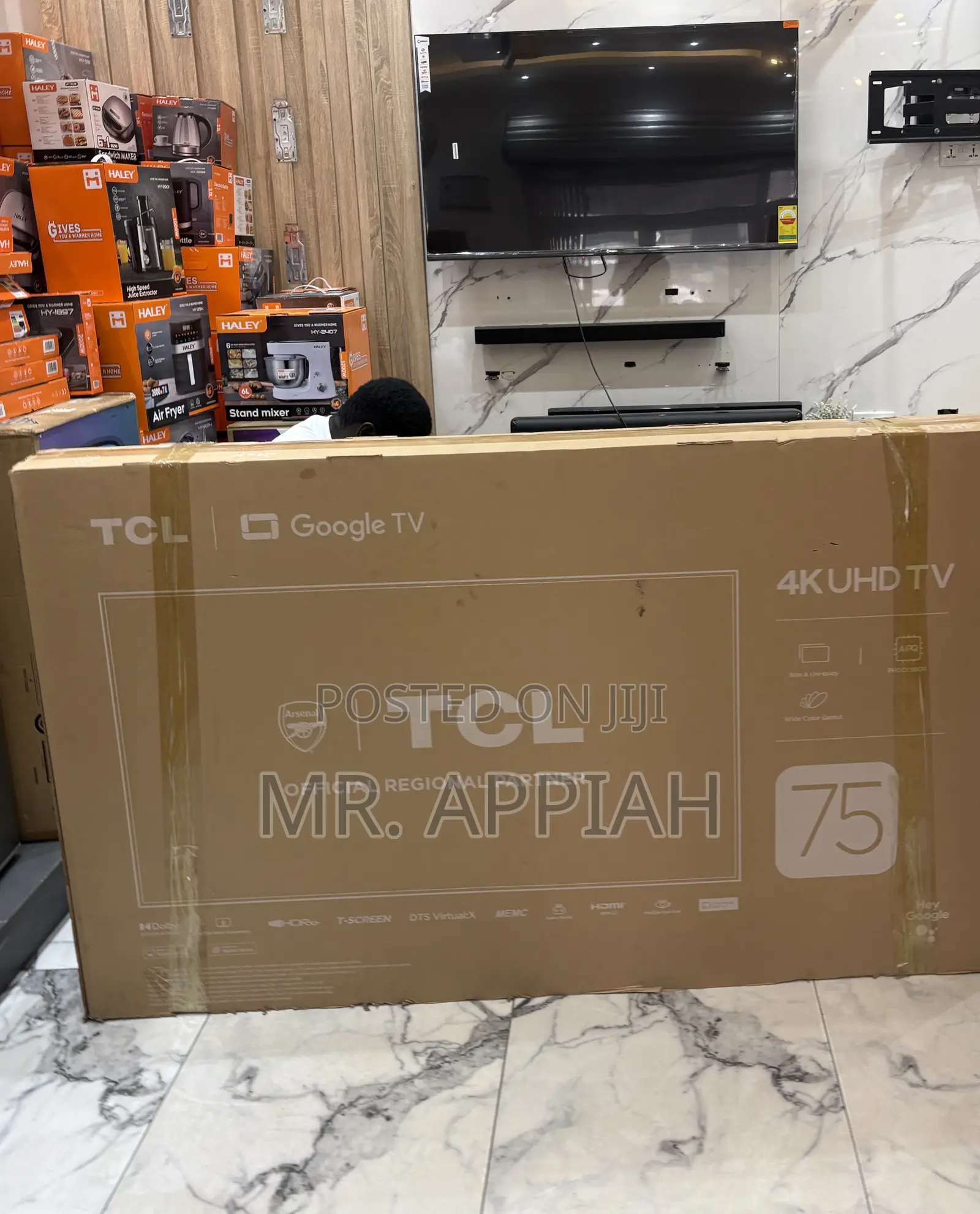 Get Unique TCL 75 Qled Smart Screen Television(Black)2026 Model