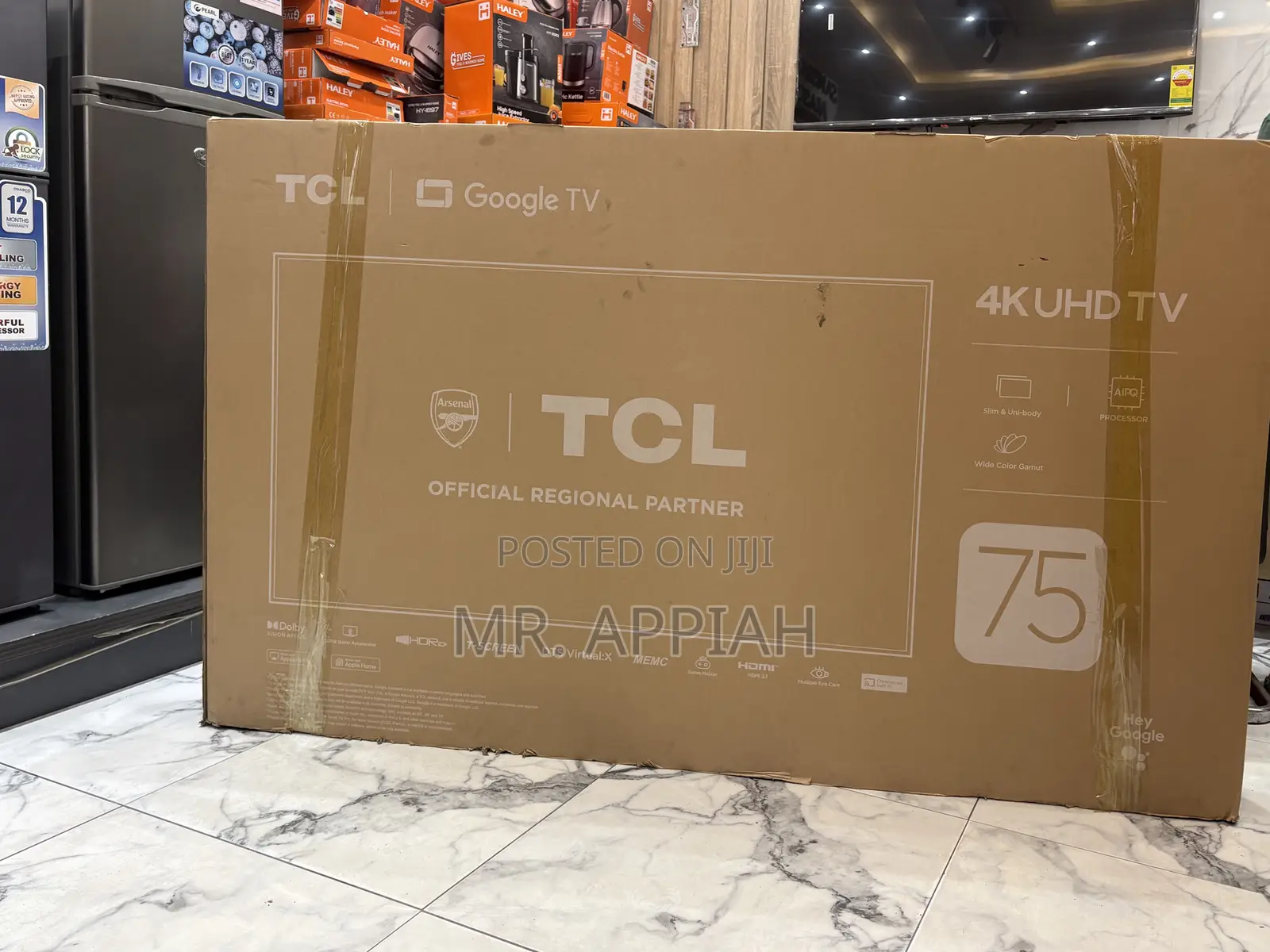 Check Out Durable TCL 75 Inch Qled Smart Screen Tv(Black)2025 Model