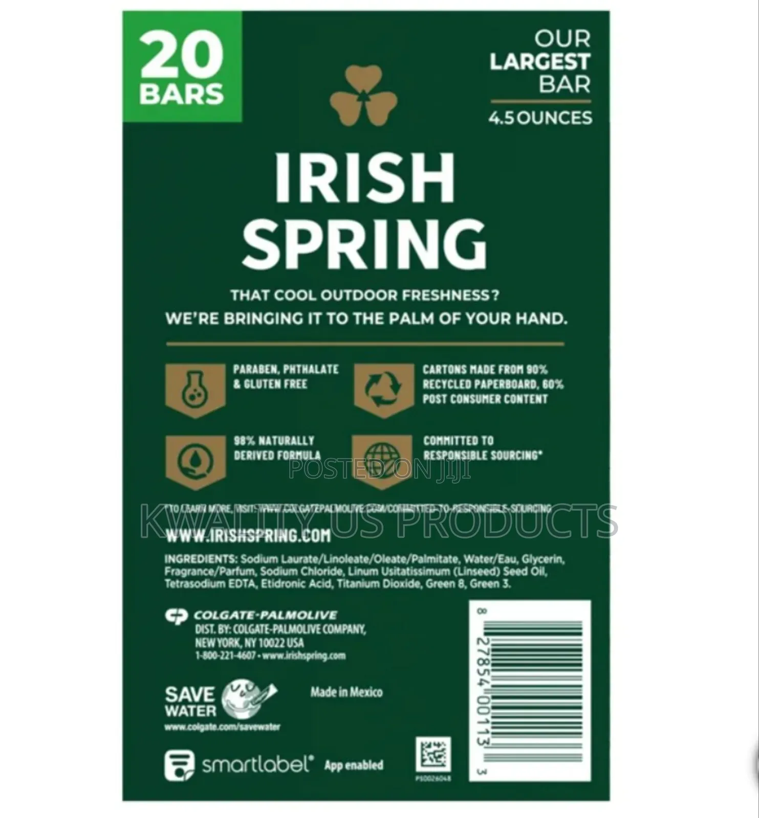 Irish Spring Bar Soap - 20 Pack
