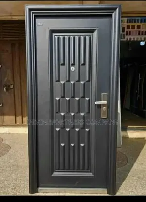 High Quality Rough Steel Black Design Door Single Available in DFF Des