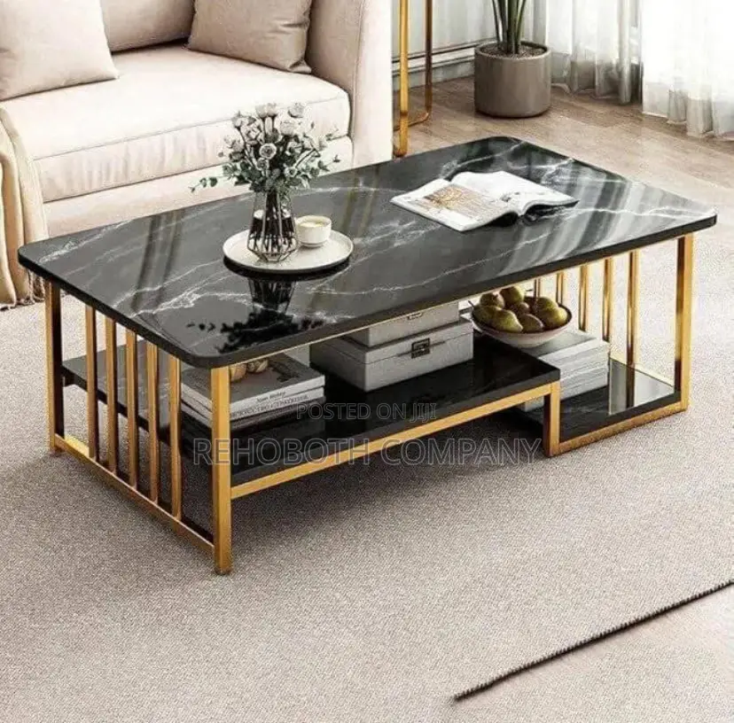 Black and Gold Center Table