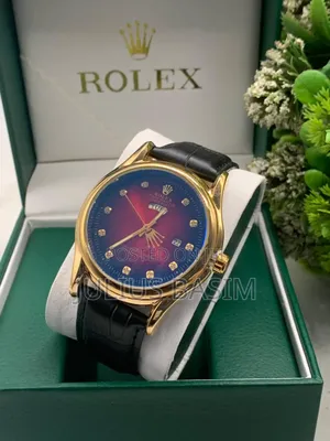 Rolex Leather Watch