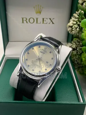 Rolex Leather Watch