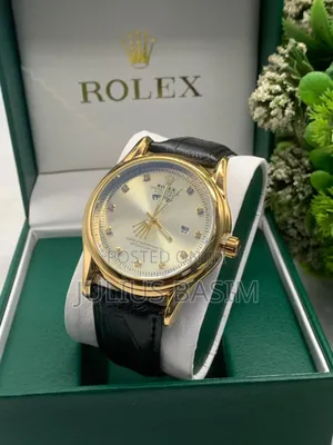 Rolex Leather Watch