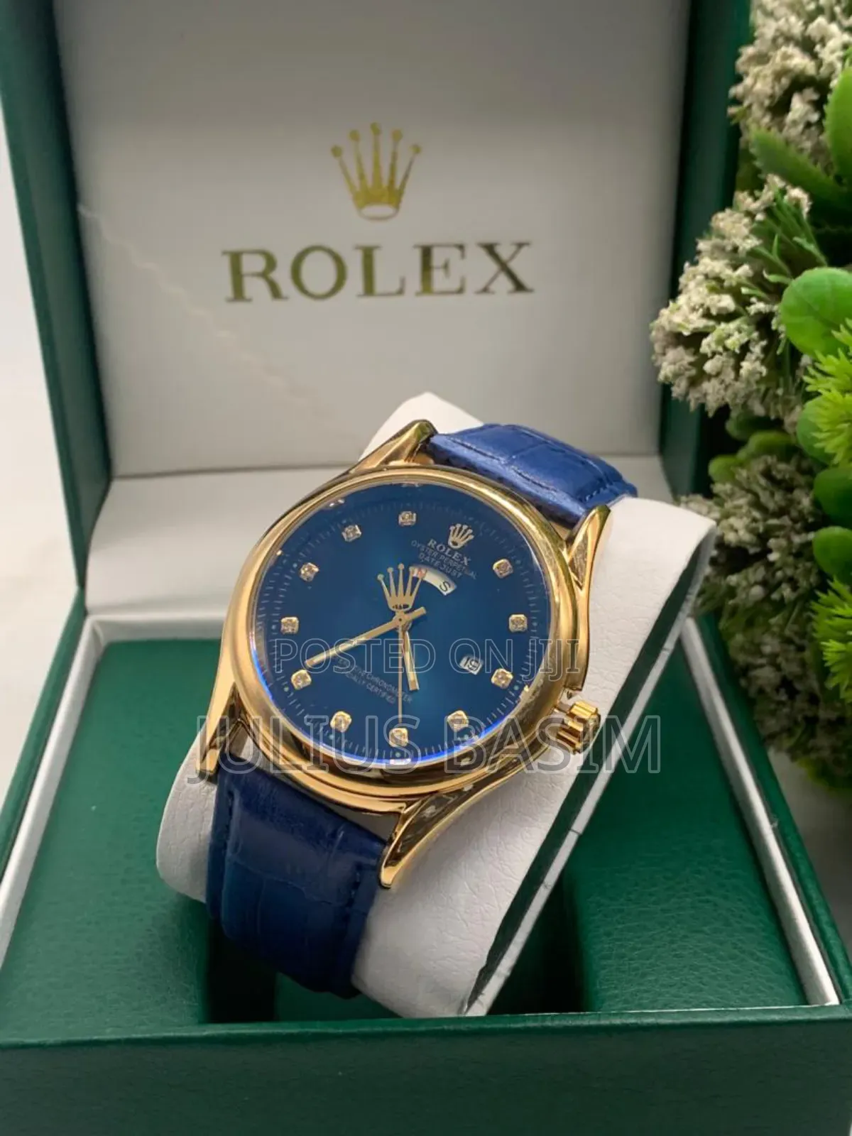 Rolex Leather Watch