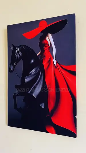 Real Cloth the Red Rider / Red Power Canvas Wall Arts Single Frame