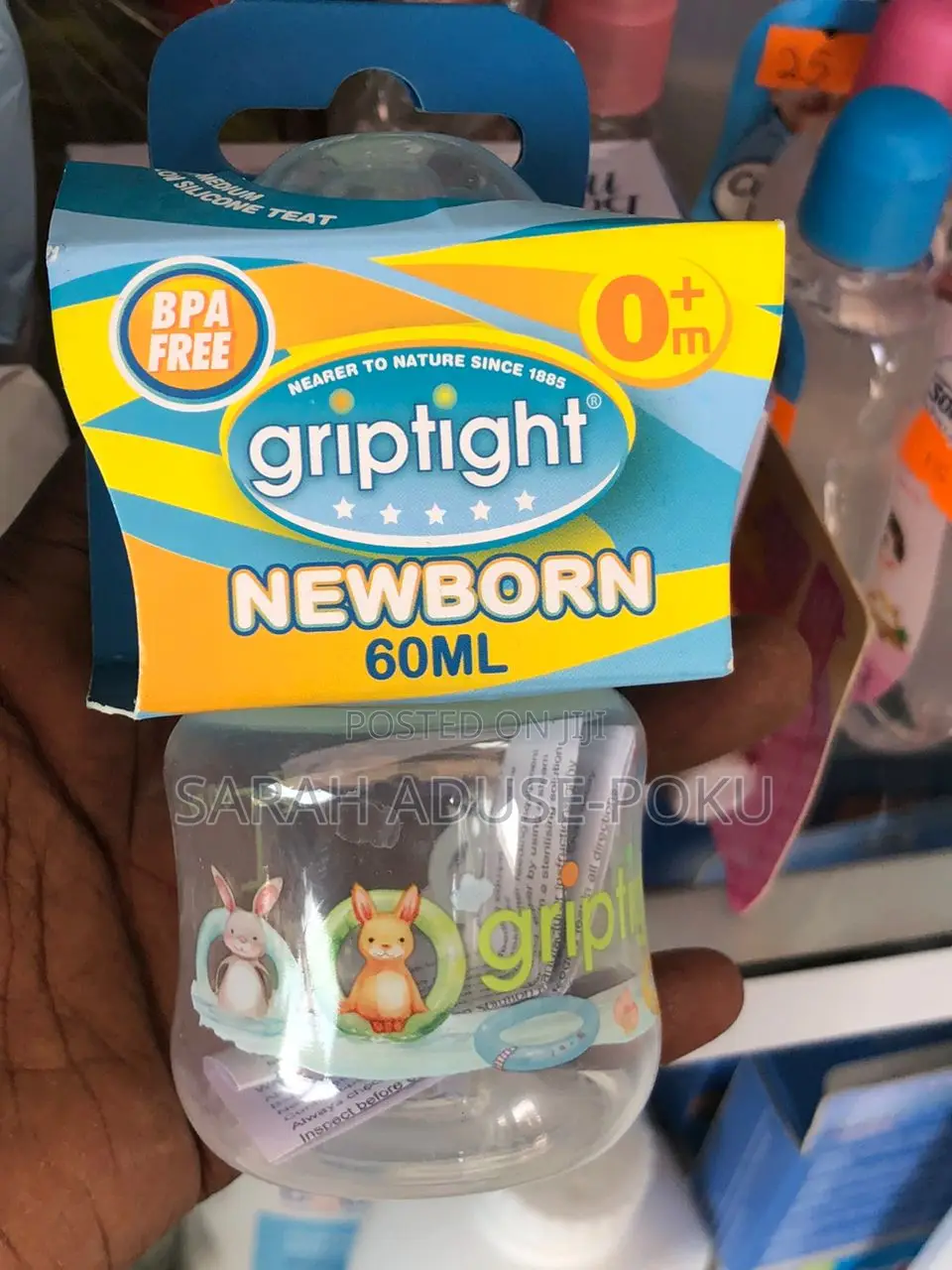 Griptight Feeding Bottle 0m+