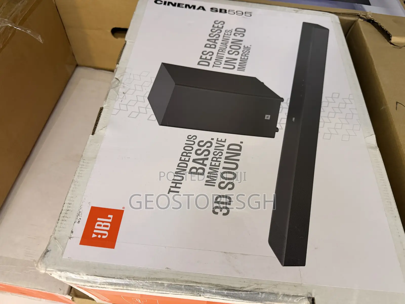 JBL Cinema Sb595 3.1.2 Ch Soundbar With Wireless Subwoofer