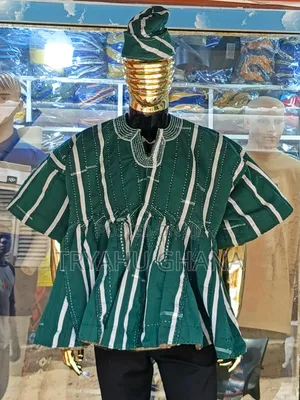 Buy Authentic Ghanaian Smock | Fugu + Hat Set – Tryahu Price in Ghana