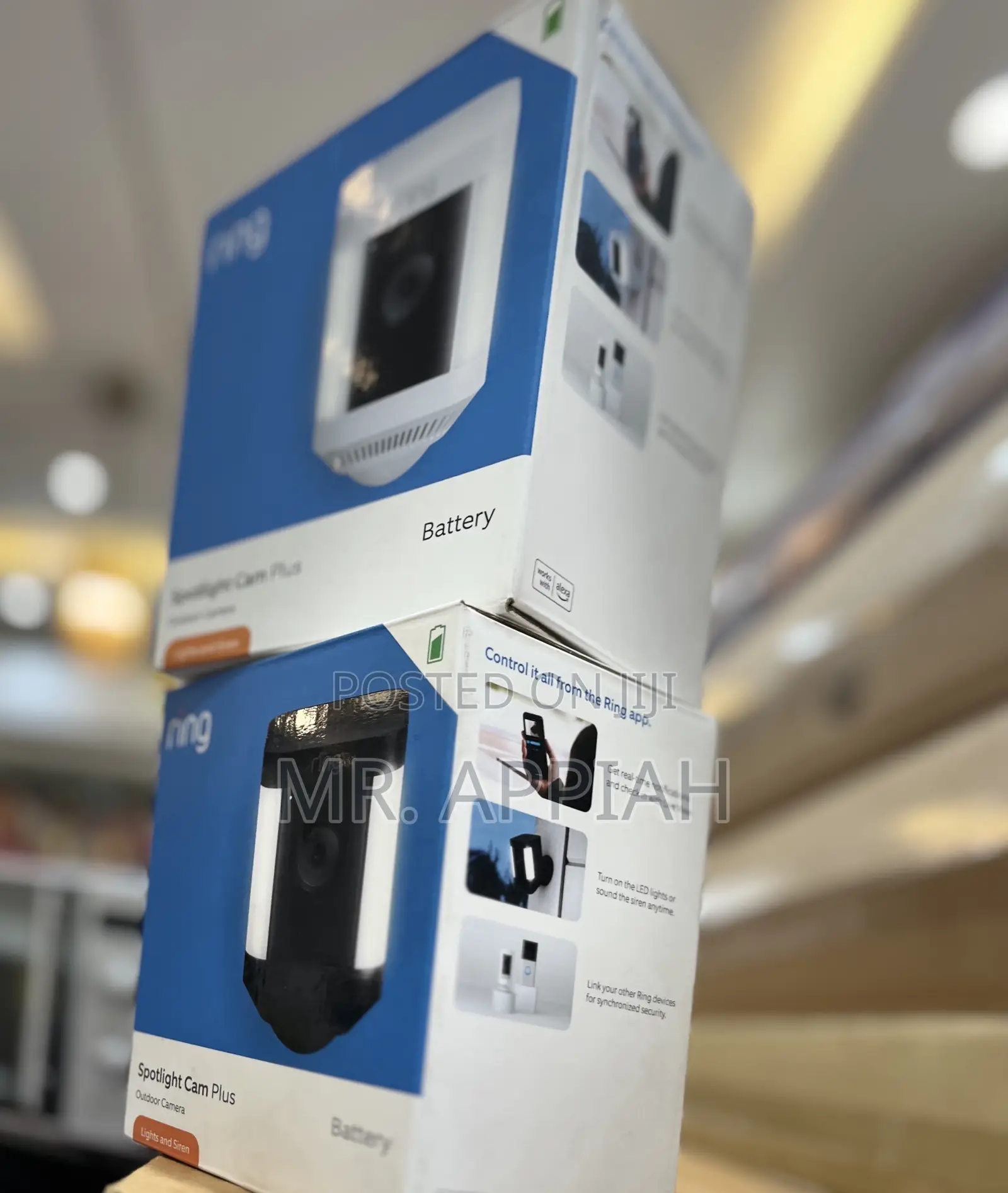 Order Original Ring Sportlight Security Camera(Black/White)Single