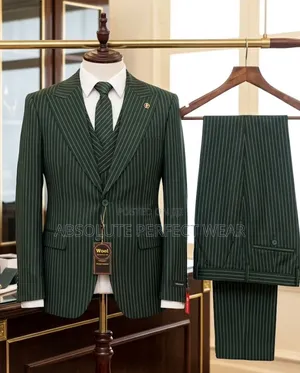 Quality Stripes Men Suit Available