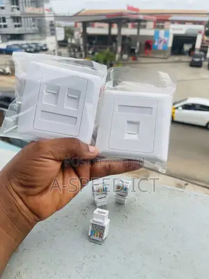 Rj45 Single/Double Face Plate With Keystone Jacks